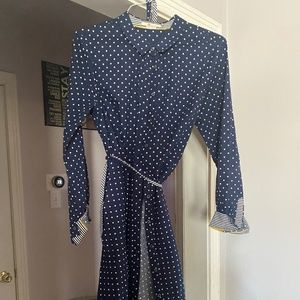 Boden long sleeve shirt dress